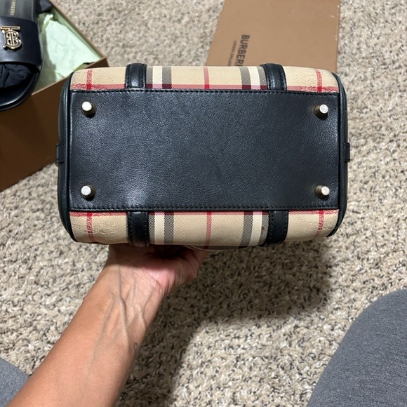 Burberry Beige and Black Plaid Handbag - Picture 7 of 15